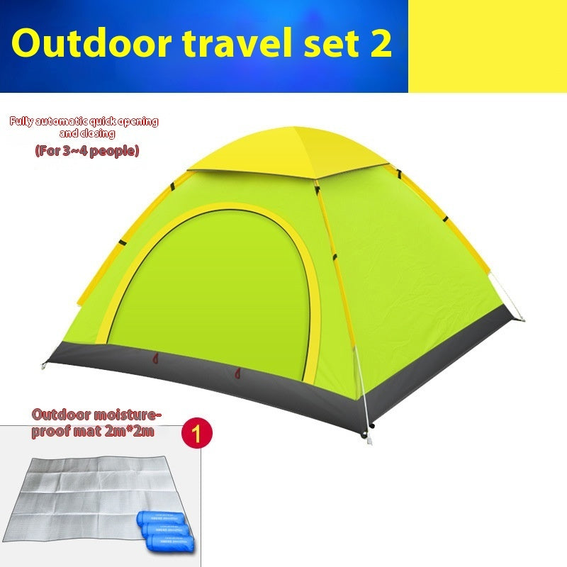 Automatic Multi-Person Double-Door Camping Tent