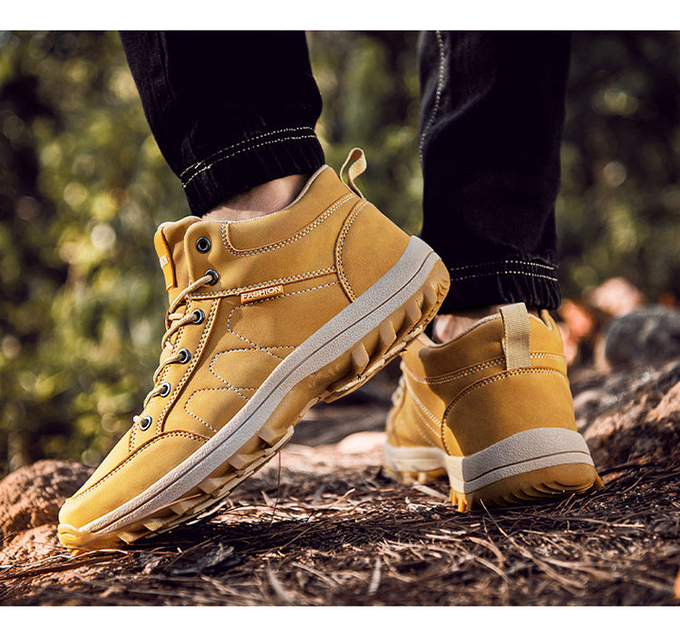 Fashion Men's High Top Outdoor Hiking Shoes