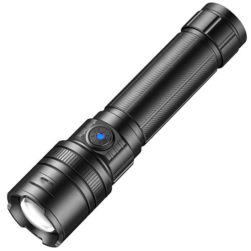 Telescopic Focus Rechargeable Aluminum Alloy LED Flashlight