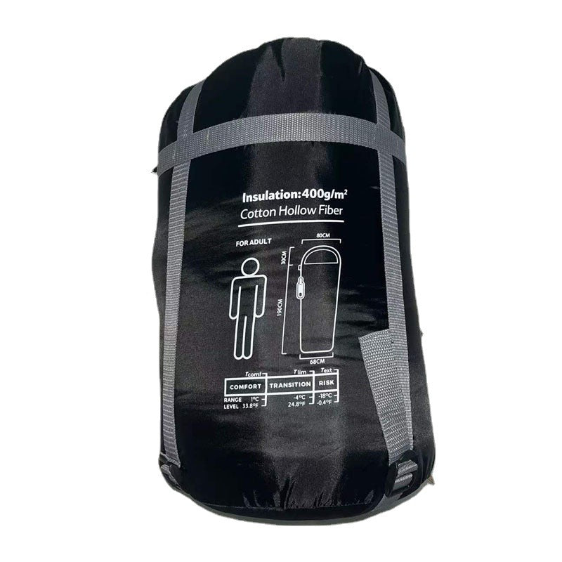 Trapezoid Waterproof Hooded Thickened Warm Portable Camping Sleeping Bag