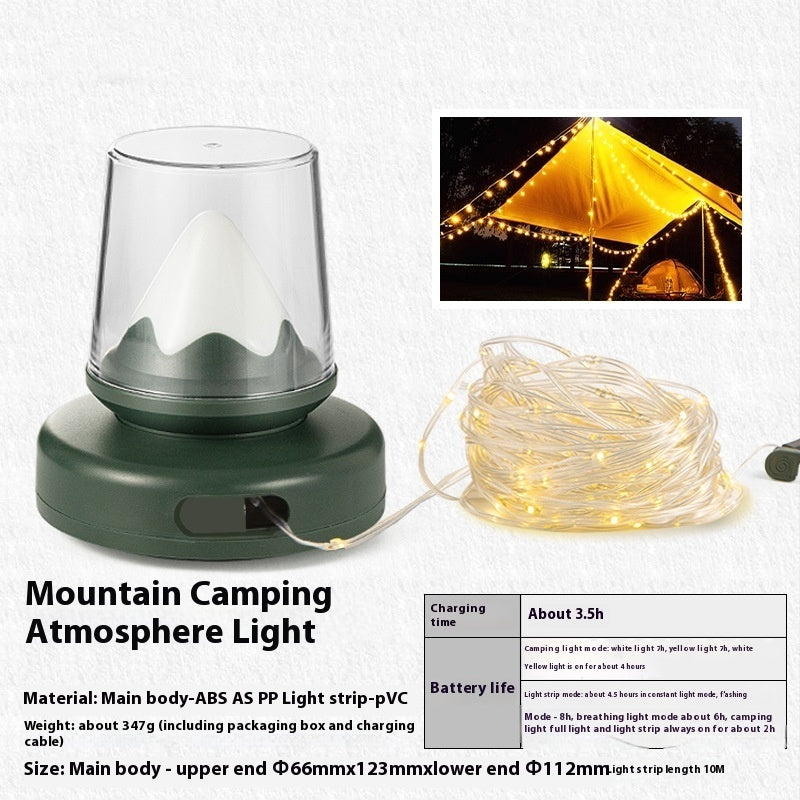 Outdoor Camping Tape Lamp Tent Ambience Light Party Decoration Lamp