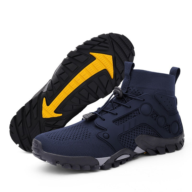 Men’s Lightweight High-Top Large Size Outdoor Hiking Shoes
