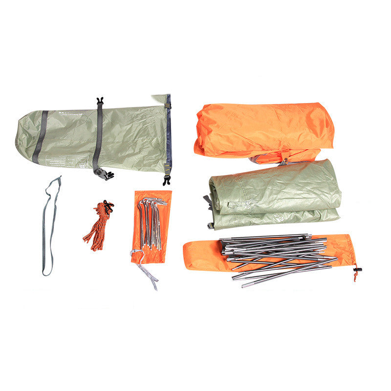 Double-Layer Aluminum Pole Outdoor Camping Tent