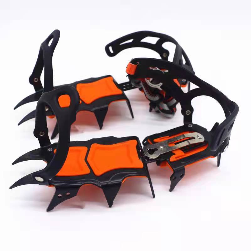 Outdoor 12-Tooth Non-Slip Mountaineering Crampons Shoe Covers