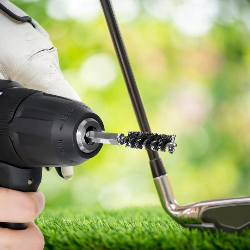Golf Club Cleaning Brush Six-Angle Rod Design