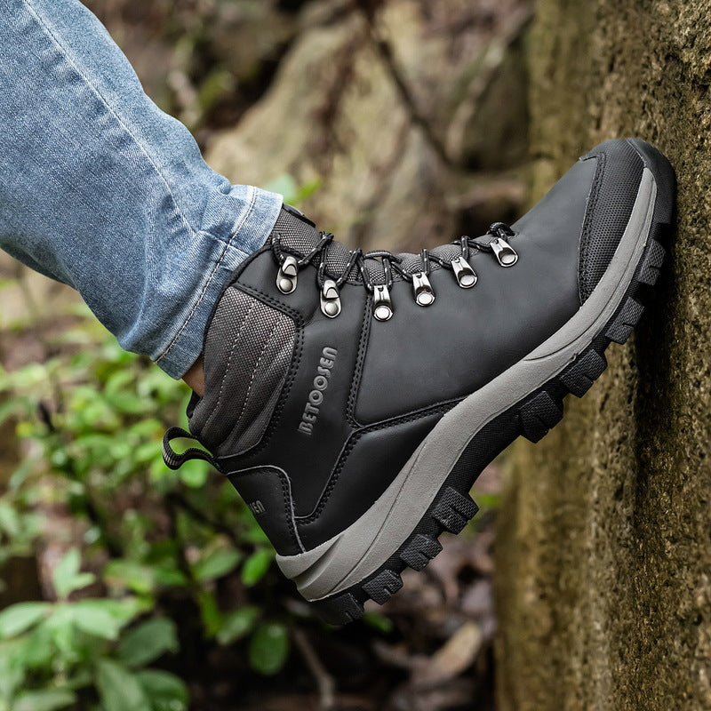 Waterproof Non-Slip High-Top Outdoor Hiking Shoes
