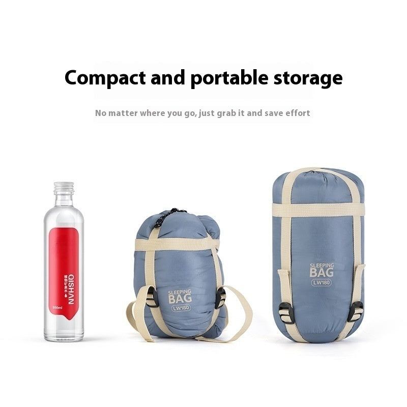 Lightweight Summer Envelope Sleeping Bag for Outdoor Camping Travel