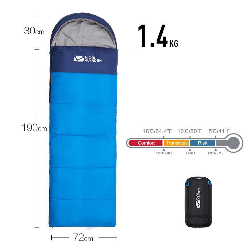 Mummy Style Thickened Winter Sleeping Bag for Outdoor Camping Use
