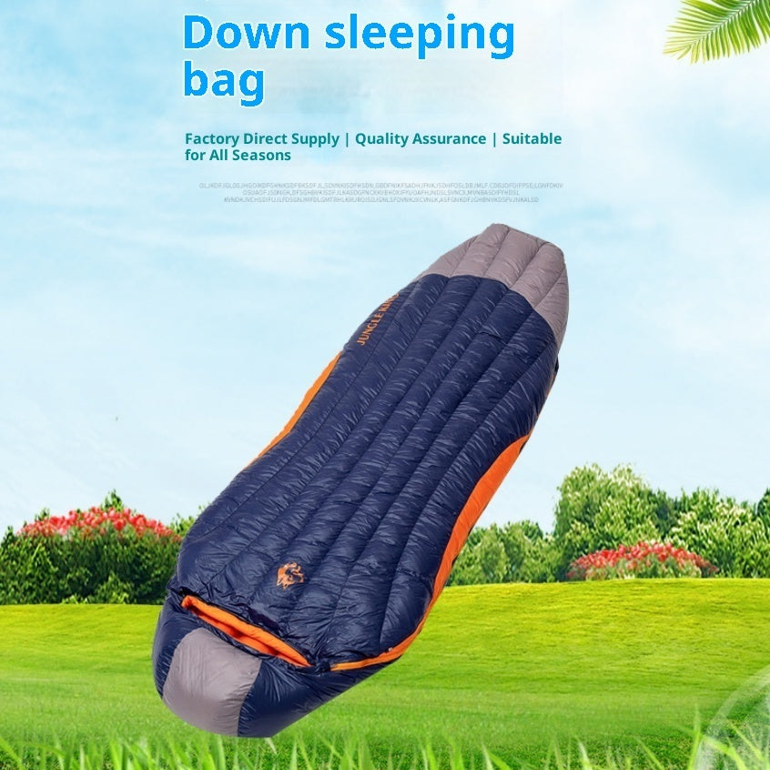 Plus Size Wide Outdoor Down-Filled Camping Sleeping Bag
