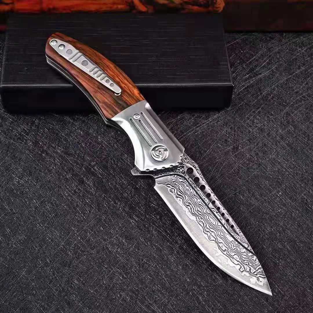 Hand Forged Pattern Folding Knife