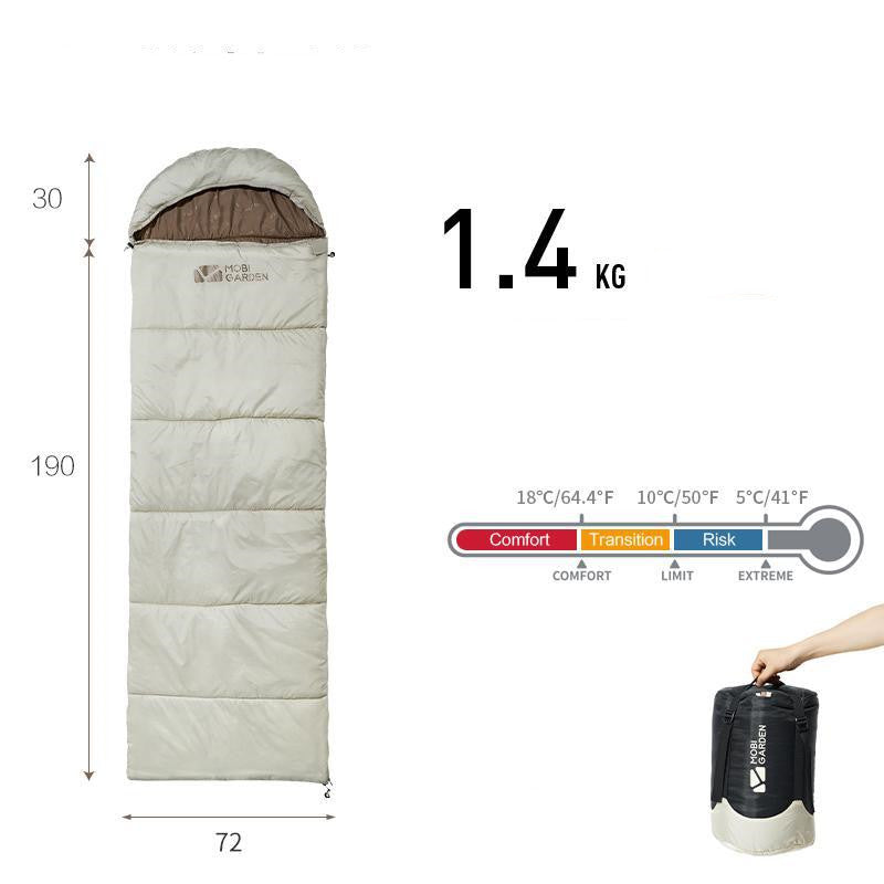 Mummy Style Thickened Winter Sleeping Bag for Outdoor Camping Use